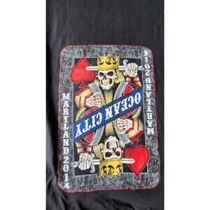 Mens large Ocean City Maryland 2014 King of spades tshirt